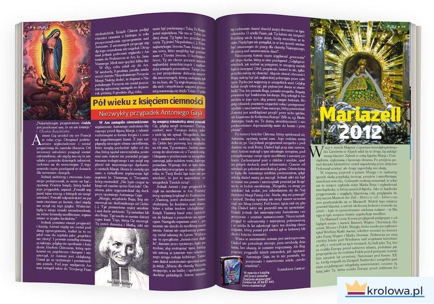 Otwarta książka z obrazami religijnymi i tekstem