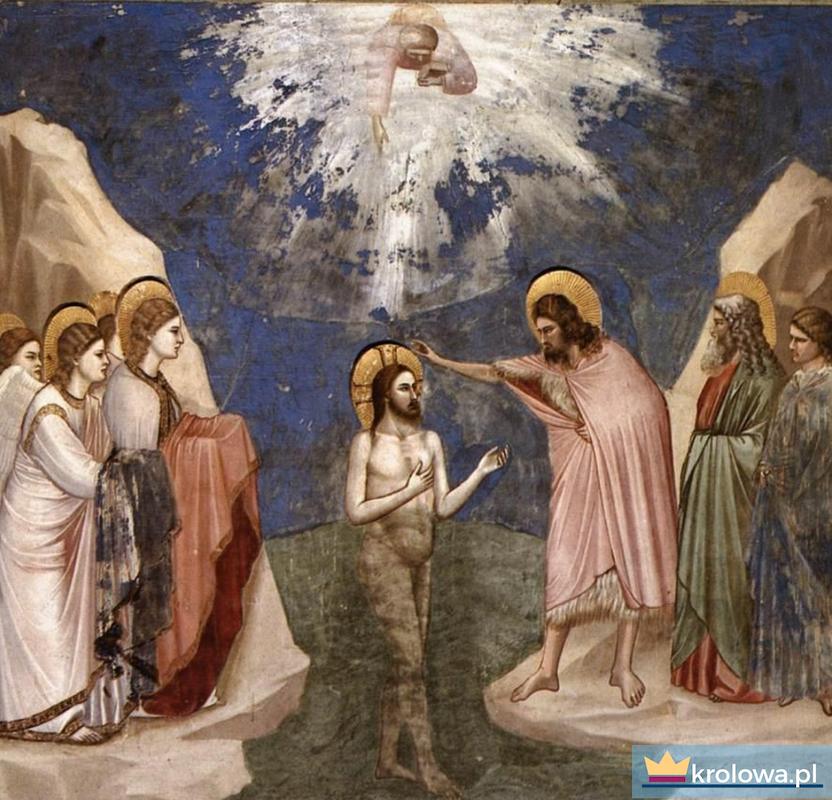 "Chrzest Jezusa" Giotto di Bondone