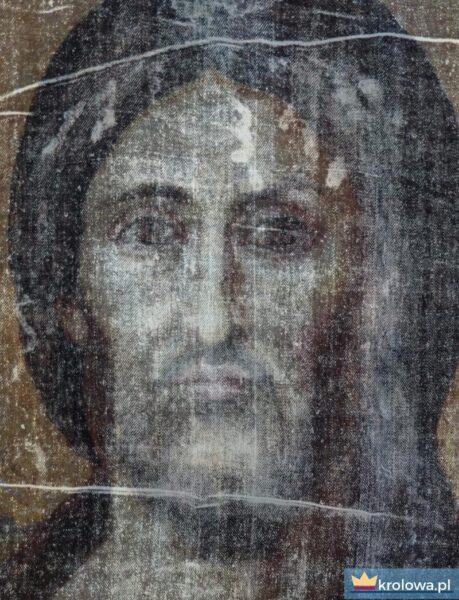 Ikona zestawiona z całunem Turyńskim