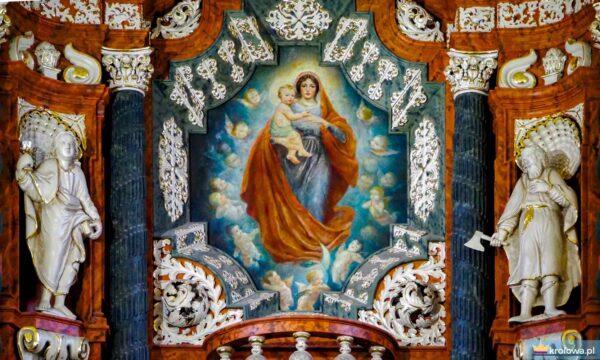 Fragment ołtarza głównego, kościół ojców franciszkanów w Poznaniu