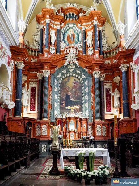 Ołtarz główny, kościół ojców franciszkanów w Poznaniu