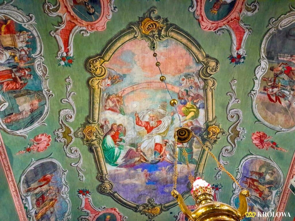 Wizerunek Boga Ojca z aniołami