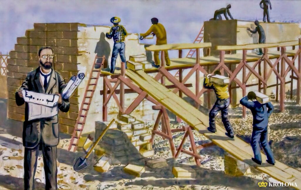 Bartolo Longo początkowo samodzielnie podjął się planów prowadzenia budowy