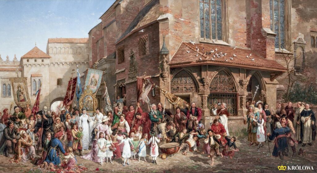 Hipolit Lipiński, Procesja Bożego Ciała, 1881 rok