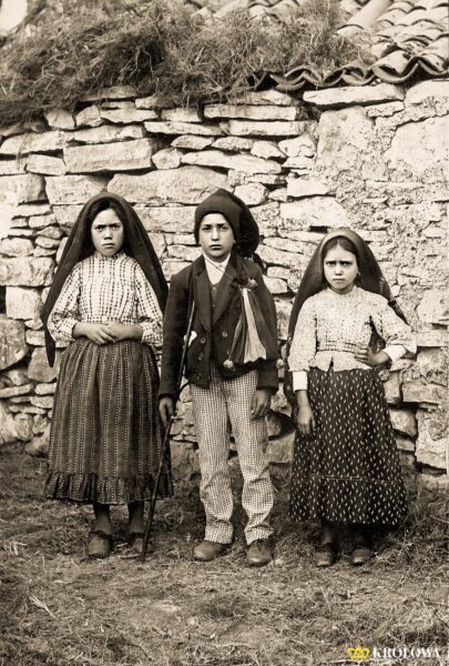 Wizjonerzy z Fatimy: troje pastuszków, Łucja, Franciszek i Hiacynta