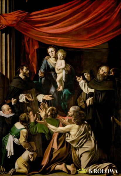 "Madonna Różańcowa", Michelangelo Merisi da Caravaggio (1605-1606)