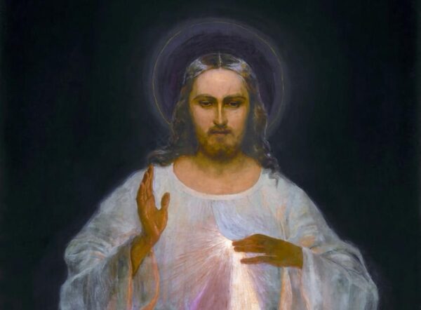 Eugeniusz Kazimirowski, Fragment obrazu Jezusa Miłosiernego, 1934 rok